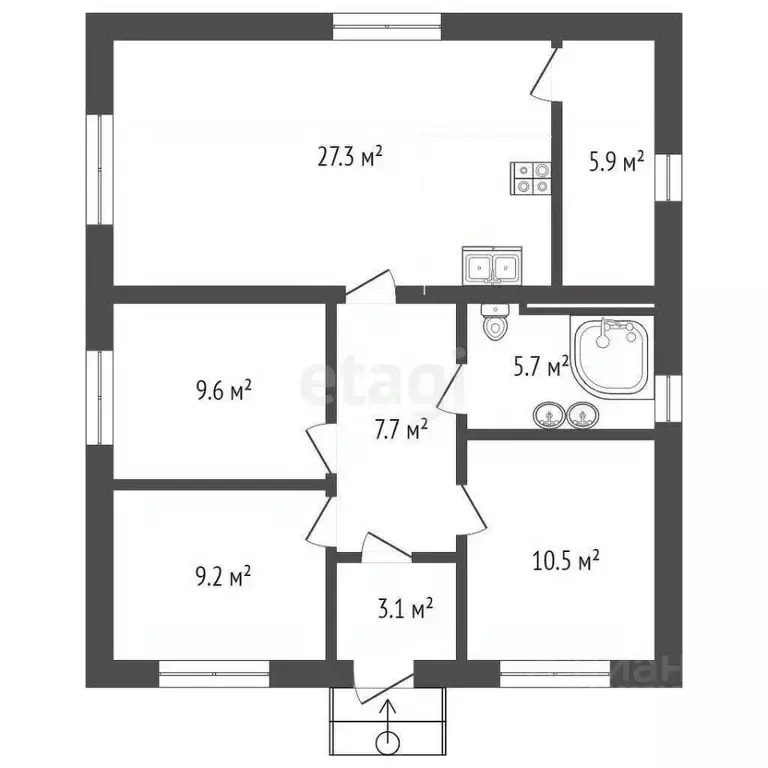 Дом в Ростовская область, Аксайский район, Рассветовское с/пос, пос. ... - Фото 2