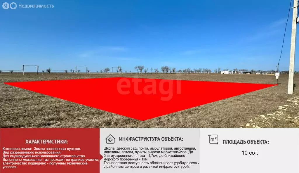 Участок в Межводное, Парковая улица (10 м) - Фото 2