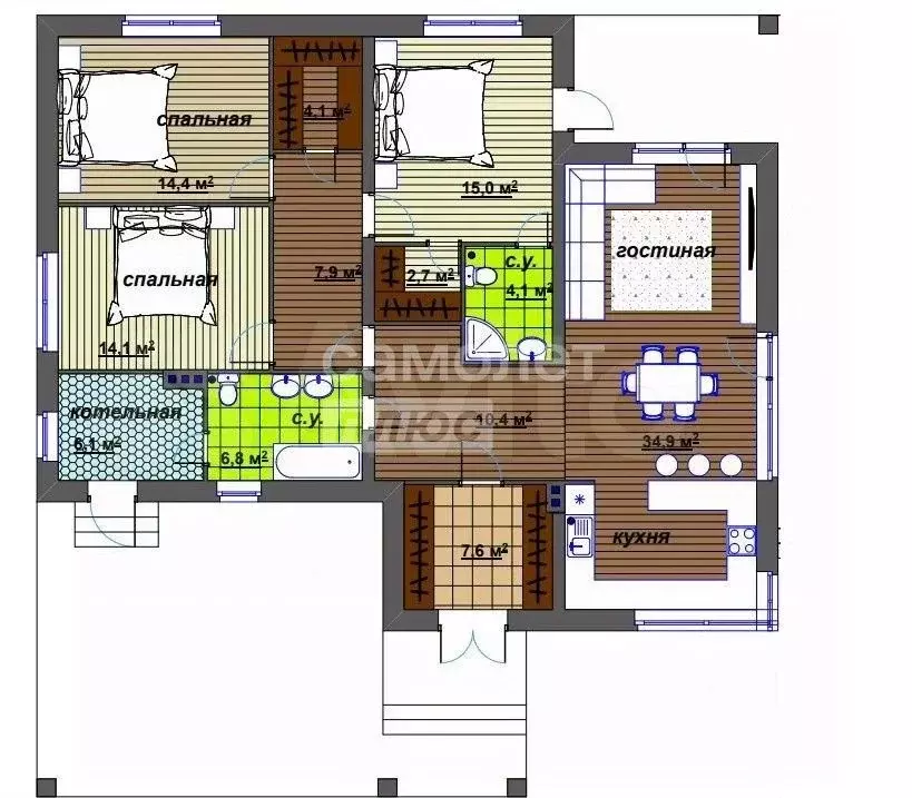 Дом в Удмуртия, Ижевск ул. Тростниковая, 33 (130 м) - Фото 1