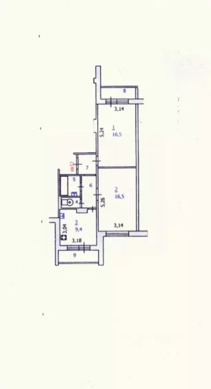 2-к кв. Курская область, Курск ул. Карла Маркса, 72к22 (52.6 м) - Фото 1