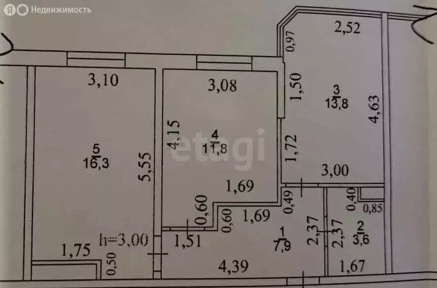 2-комнатная квартира: Анапа, Анапское шоссе, 30 (54 м) - Фото 1