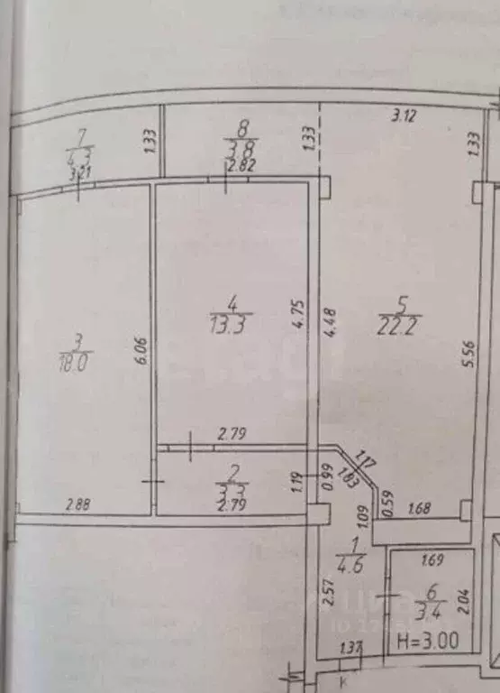 2-к кв. Краснодарский край, Анапа ул. Лермонтова, 116 (73.0 м) - Фото 2