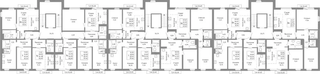2-к кв. Челябинская область, Челябинск Никс Лайн на Ярославской жилой ... - Фото 2