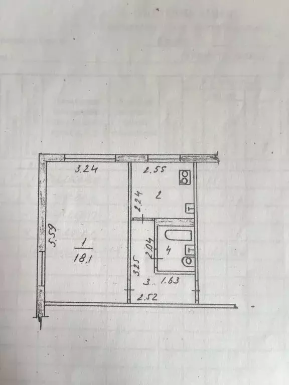 1-к кв. Татарстан, Казань ул. Восстания, 4 (31.7 м) - Фото 1