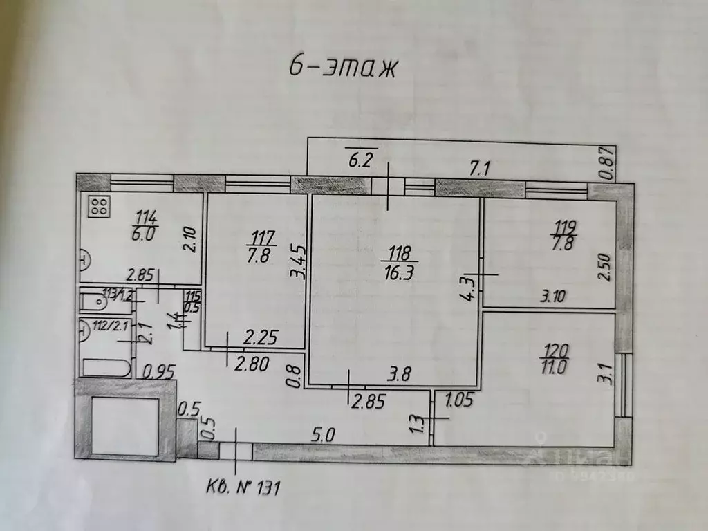 4-к кв. Татарстан, Казань ул. Братьев Касимовых, 40 (70.4 м) - Фото 2