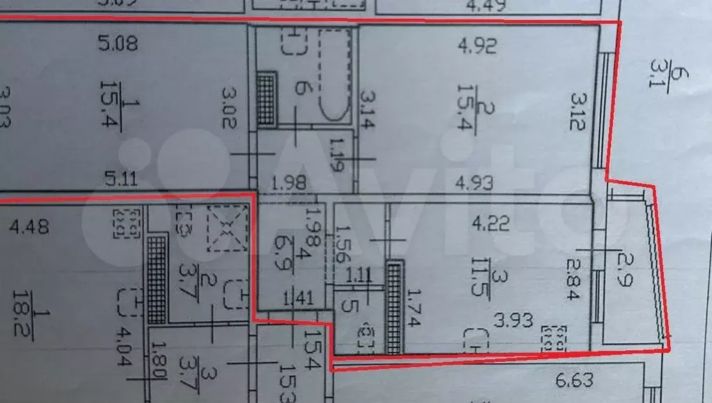 2-к. квартира, 57 м, 3/20 эт. - Фото 0