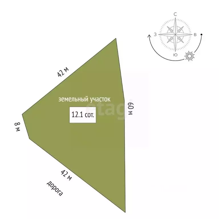 Участок в Крым, Ялта муниципальный округ, Краснокаменка пгт  (12.1 ... - Фото 2