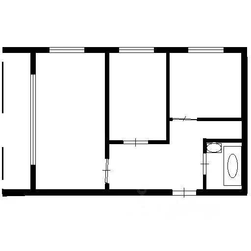 2-к кв. Тюменская область, Тюмень ул. Немцова, 41 (52.0 м) - Фото 1