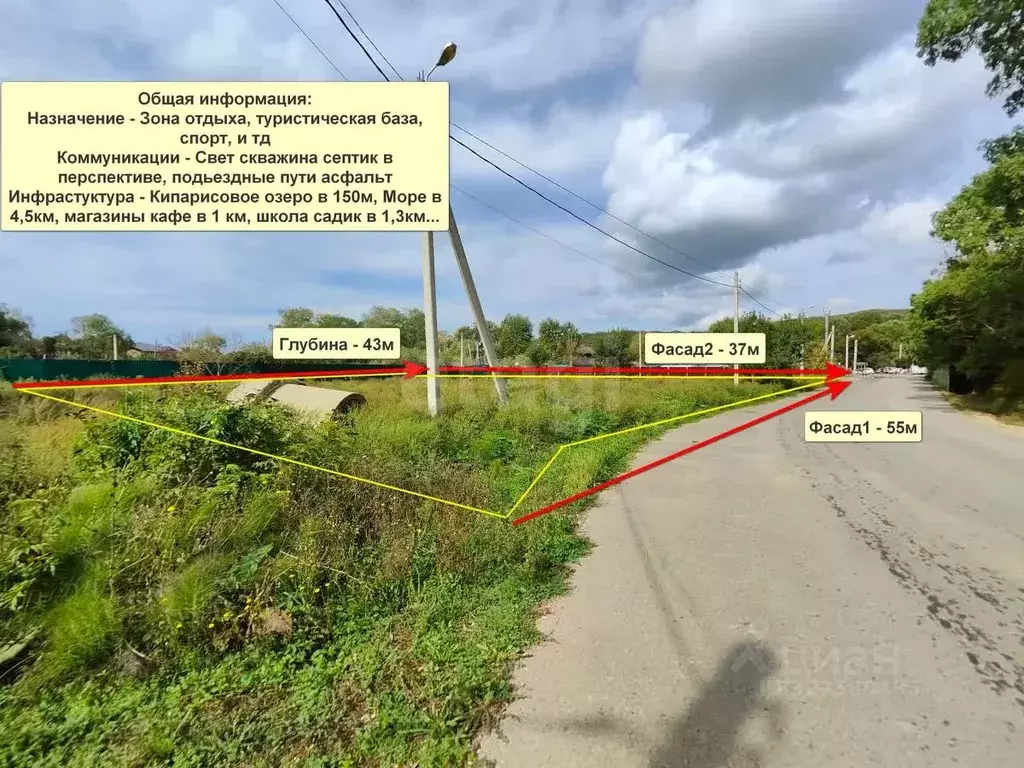 Участок в Краснодарский край, Анапа муниципальный округ, с. Сукко пер. ... - Фото 1