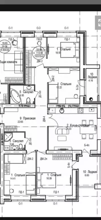 4-к кв. Марий Эл, Йошкар-Ола бул. Ураева, 8Б (124.5 м) - Фото 1
