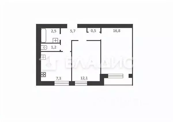 2-к кв. Нижегородская область, Нижний Новгород ул. Веденяпина, 1В ... - Фото 2