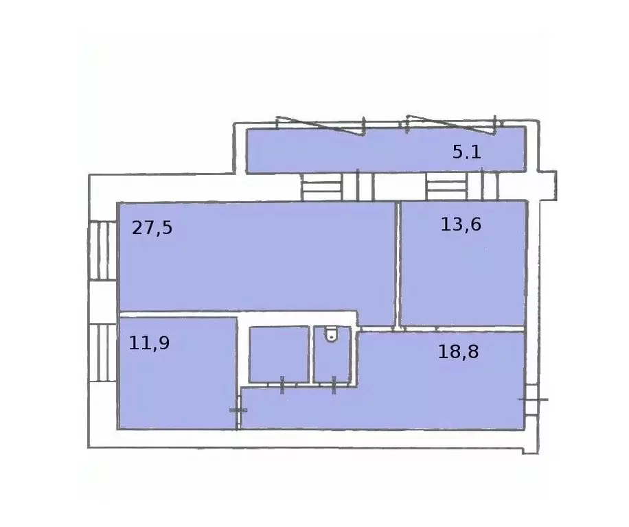 3-к кв. Красноярский край, Красноярск ул. Академика Киренского, 56а ... - Фото 2