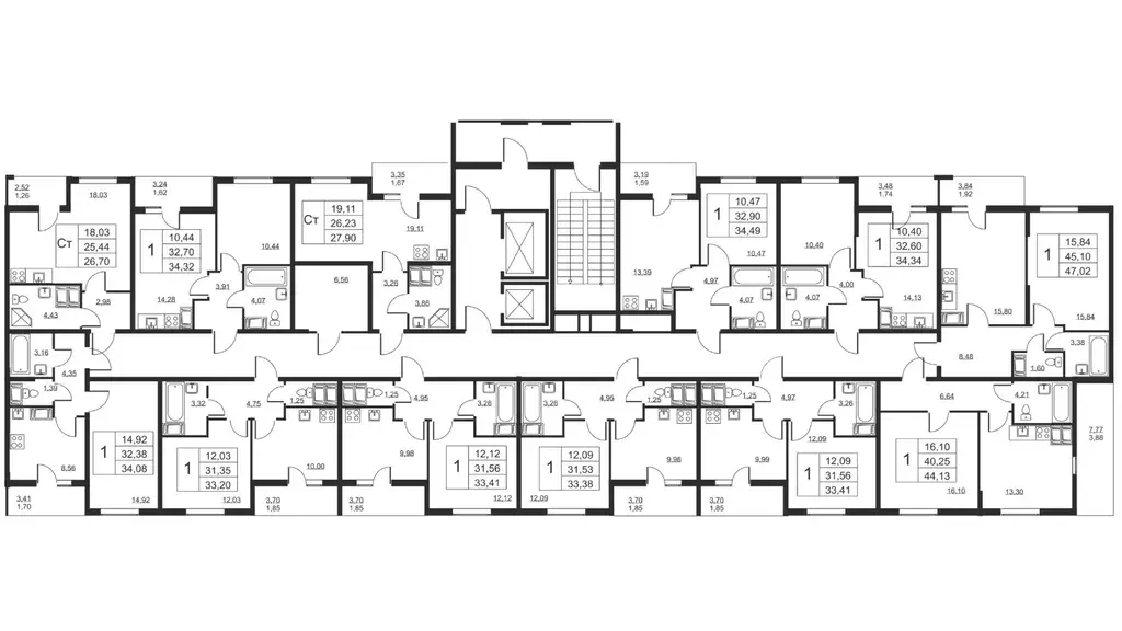 1-к кв. Ленинградская область, Всеволожский район, пос. Бугры ул. ... - Фото 2