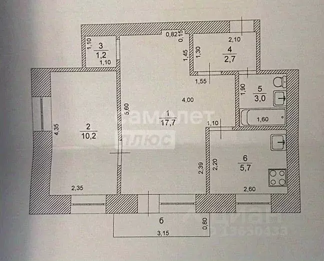2-к кв. Ульяновская область, Ульяновск ул. Гафурова, 37 (40.5 м) - Фото 2