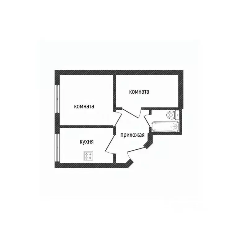 2-к кв. Смоленская область, Смоленск ул. Маршала Еременко, 66 (45.2 м) - Фото 1