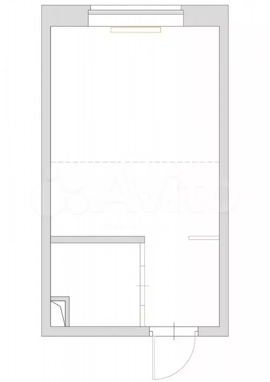 Квартира-студия, 17,6 м, 1/5 эт. - Фото 0