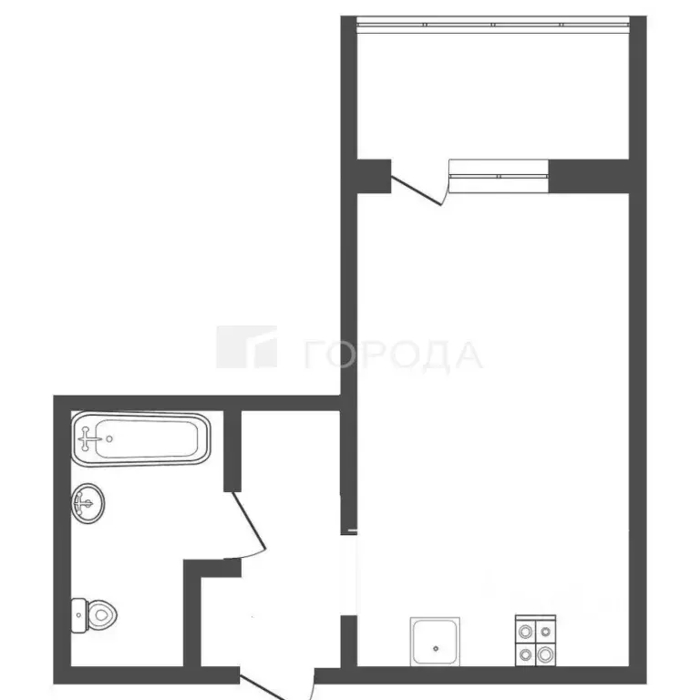 Студия Алтайский край, Барнаул ул. 280-летия Барнаула, 22 (31.1 м) - Фото 1