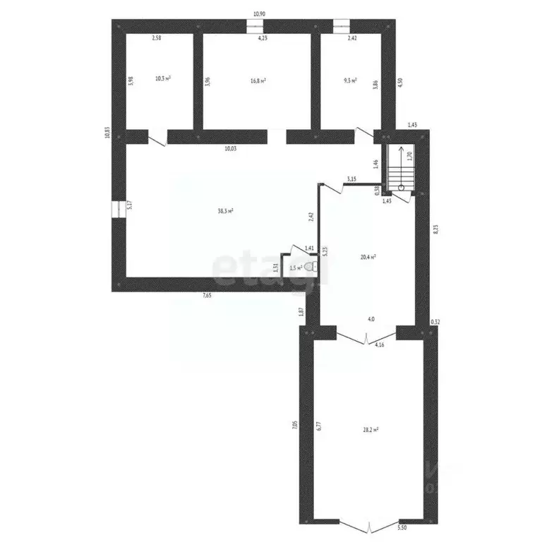Дом в Башкортостан, Уфа пос. 8 Марта, Взлетная ул., 25 (380 м) - Фото 1
