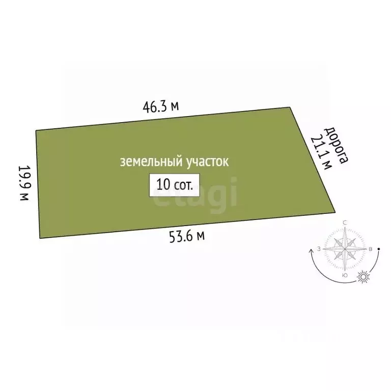 Участок в Крым, Симферополь ул. Имени К.М. Кудряшова (10.0 сот.) - Фото 2