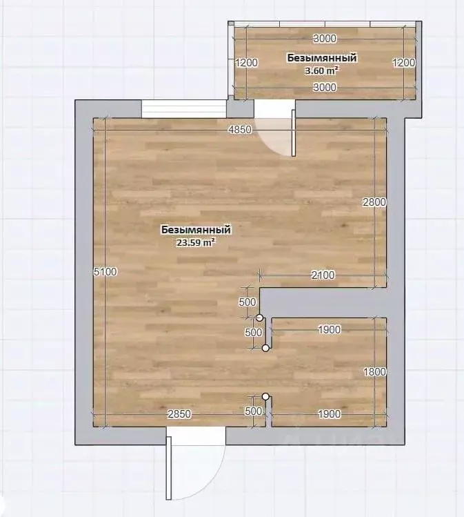 Студия Севастополь ул. Токарева, 18Дк1 (28.1 м) - Фото 2