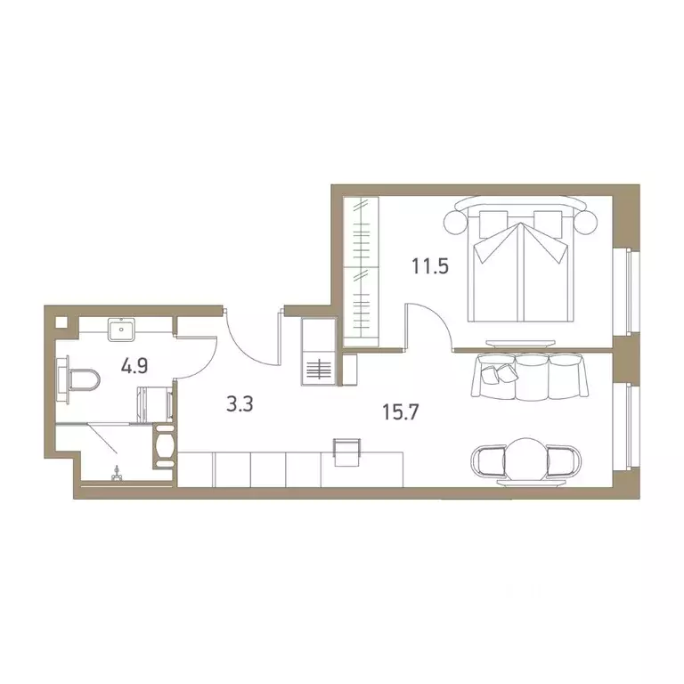 2-к кв. Санкт-Петербург Херсонский проезд, 6 (35.7 м) - Фото 0