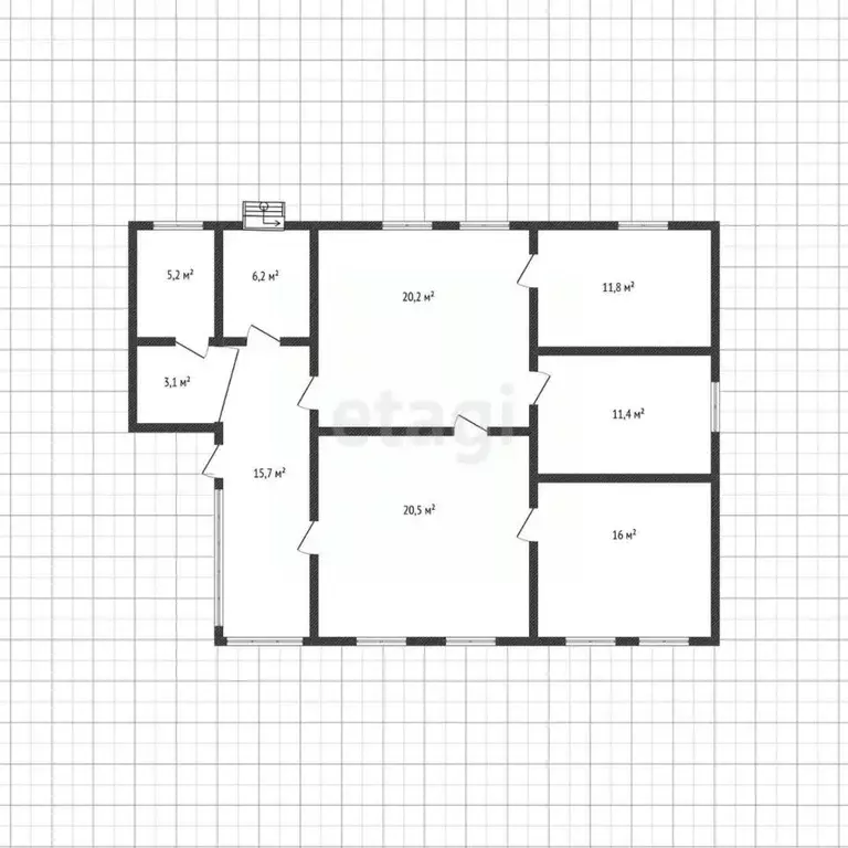 Дом в Краснодарский край, Горячий Ключ Совхозная ул., 2 (113 м) - Фото 2