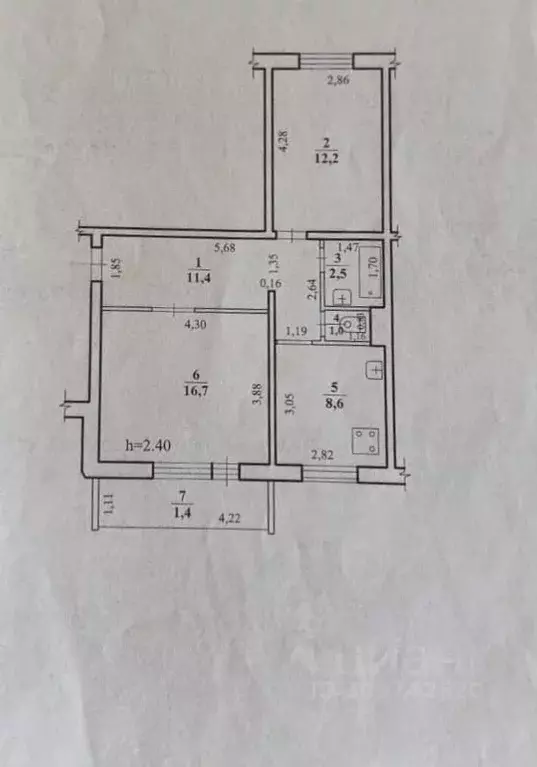 2-к кв. Забайкальский край, Чита Автогенная ул., 11 (52.0 м) - Фото 0