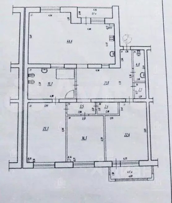 4-к кв. Самарская область, Самара Ленинская ул., 228 (158.5 м) - Фото 1