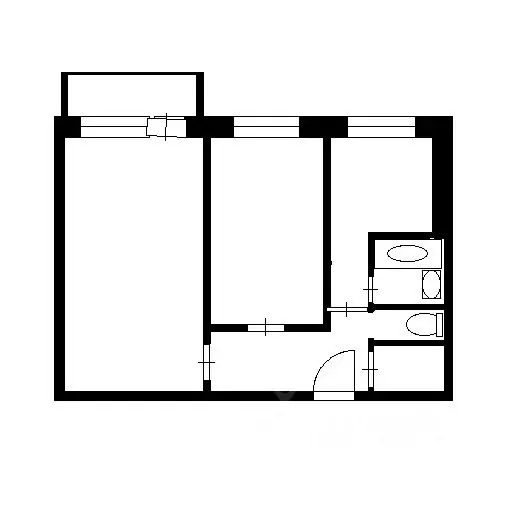 2-к кв. Санкт-Петербург 2-я Комсомольская ул., 40К1 (47.5 м) - Фото 2