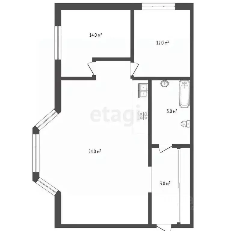 2-к кв. Москва Дмитровское ш., 151К4 (59.0 м) - Фото 1