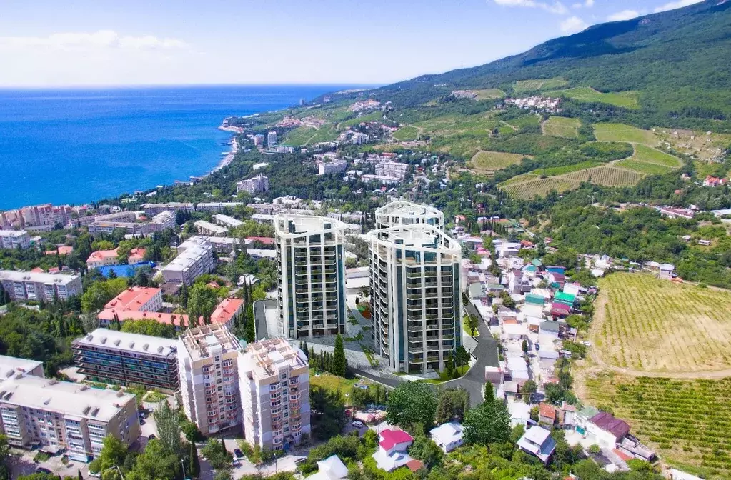 2-к кв. Крым, Ялта городской округ, Гурзуф пгт  (64.2 м) - Фото 0