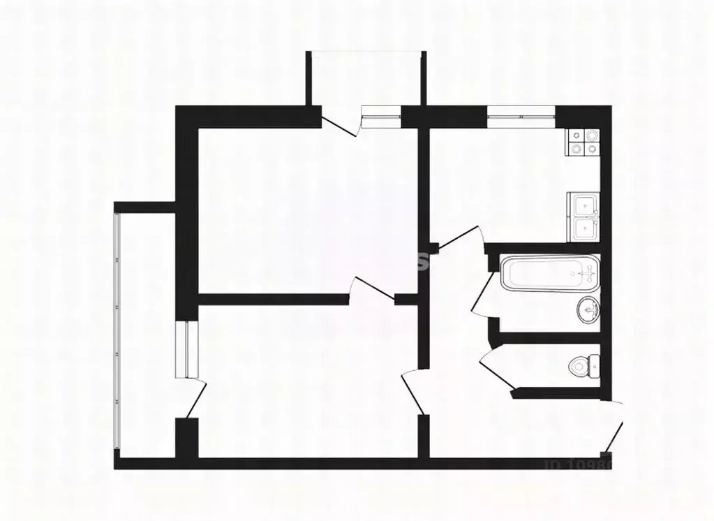 2-к кв. Севастополь ул. Серафимовича, 30 (44.4 м) - Фото 1