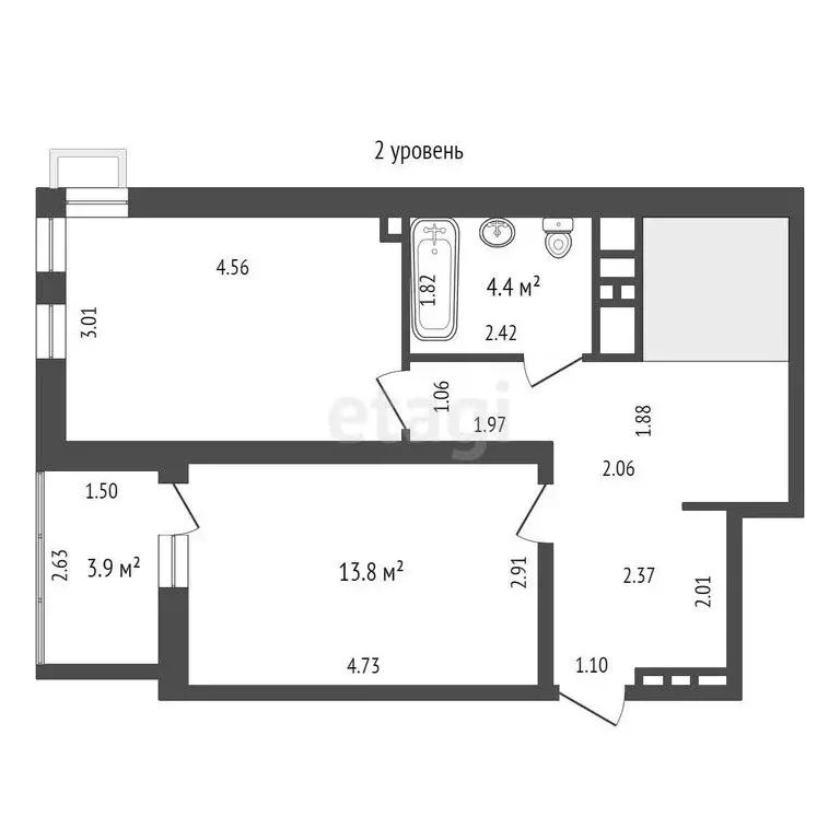 3-комнатная квартира: Тюмень, улица Пожарных и Спасателей, 5 (90 м) - Фото 1