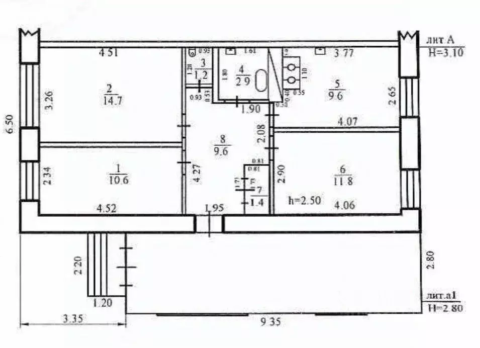 3-к кв. Новосибирская область, Чулым ул. Кожемякина, 153 (61.8 м) - Фото 2