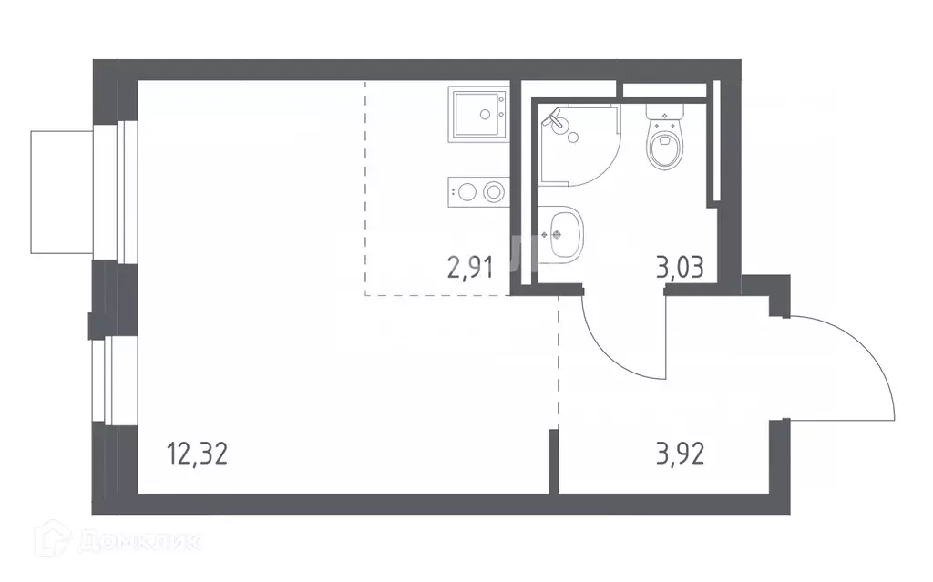Продаётся квартира-студия, 22 м - Фото 0