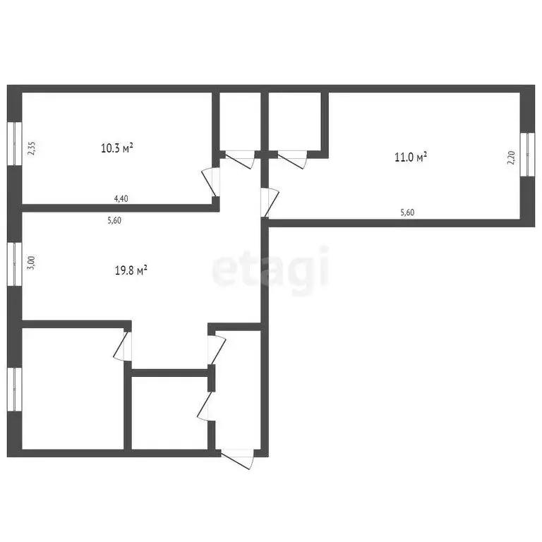 3-комнатная квартира: Бердск, улица Ленина, 16А (59.8 м) - Фото 0