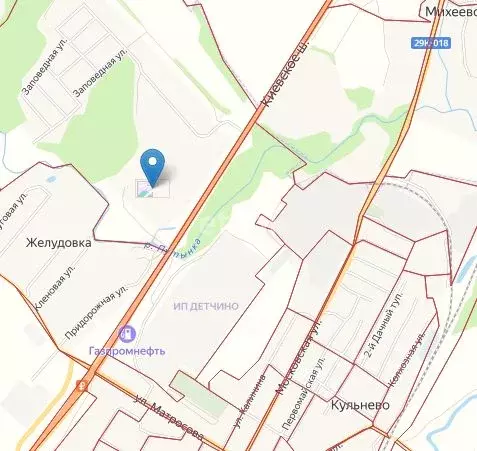 Участок в Калужская область, Малоярославецкий район, Детчино с/пос, д. ... - Фото 2