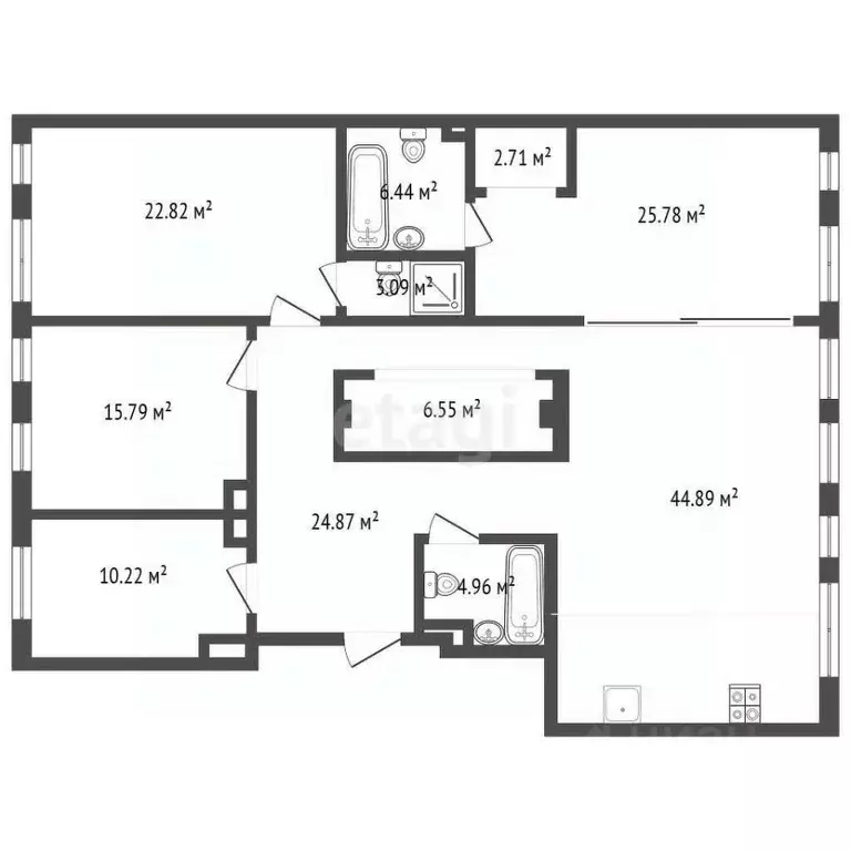 3-к кв. Ульяновская область, Ульяновск Красноармейская ул., 126 (171.3 ... - Фото 1