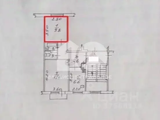 2-к кв. Новосибирская область, Новосибирск ул. Пархоменко, 122 (24.9 ... - Фото 2