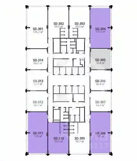 Помещение свободного назначения в Москва Дмитровский проезд, вл1Г (136 ... - Фото 2
