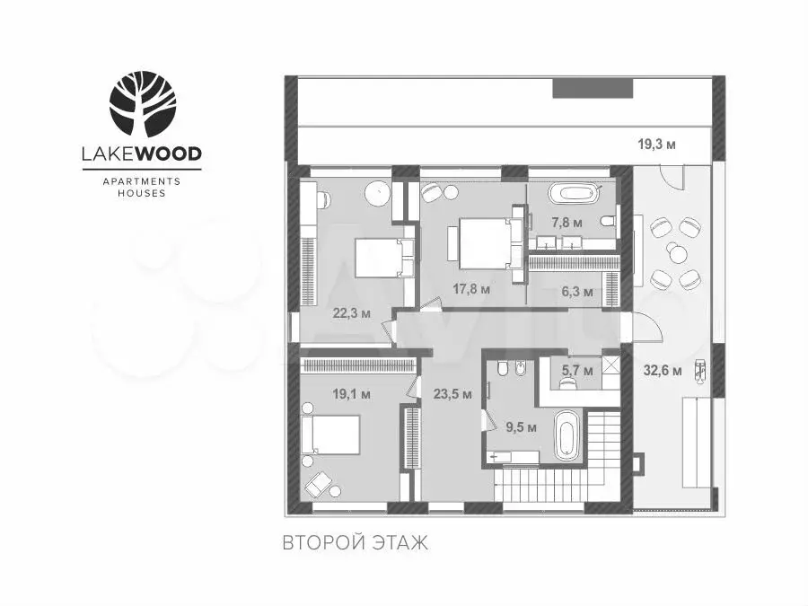 5-к. квартира, 265м, 2/2эт. - Фото 1