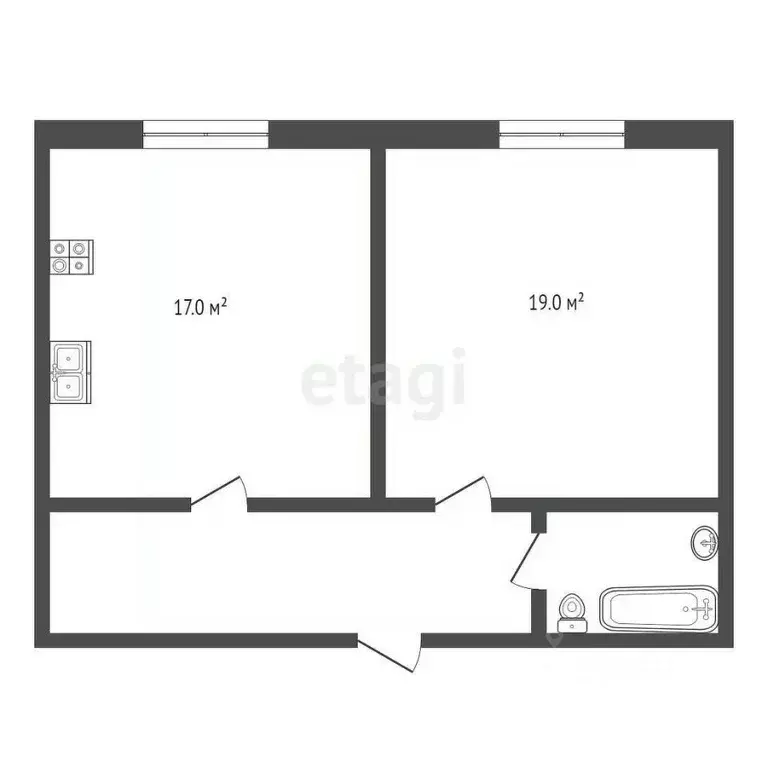 1-к кв. Ставропольский край, Пятигорск ул. Нежнова (49.0 м) - Фото 1
