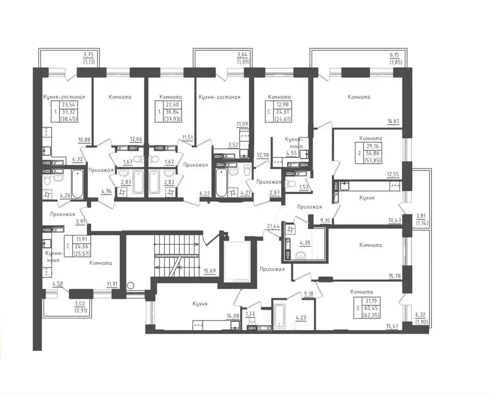 1-к кв. Московская область, Дмитровский муниципальный округ, д. Рыбаки ... - Фото 2