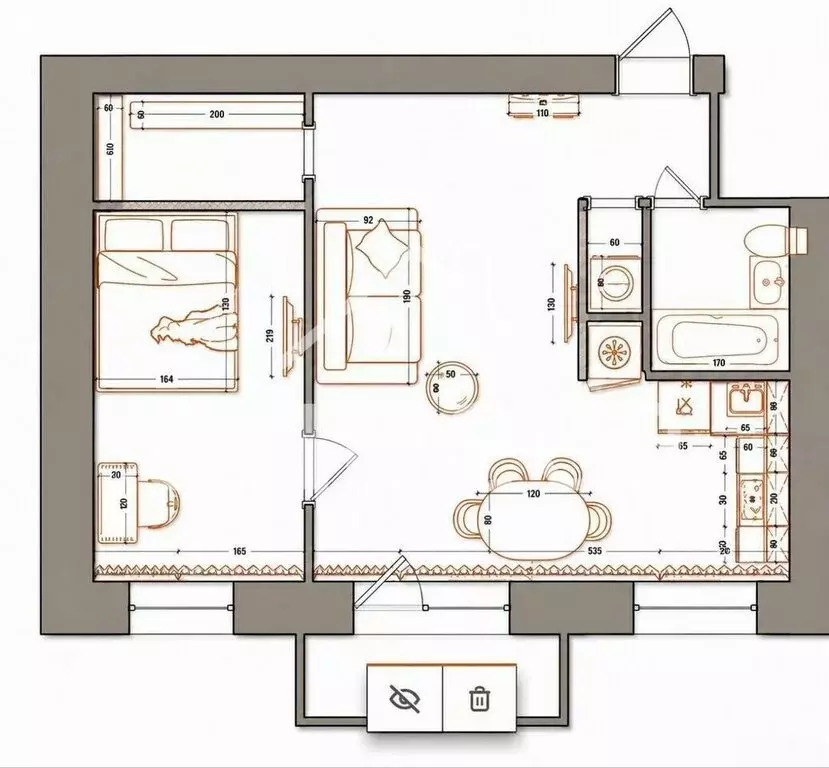 2-комнатная квартира: Самара, улица Гая, 34 (41.6 м) - Фото 1