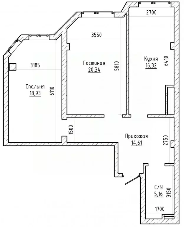 2-к кв. Кабардино-Балкария, Нальчик ул. Идарова, 184к2 (72.1 м) - Фото 2