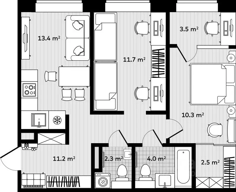 2-к кв. Приморский край, Надеждинский район, с. Вольно-Надеждинское  ... - Фото 1