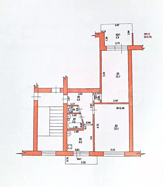 2-к. квартира, 47 м, 5/5 эт. - Фото 0