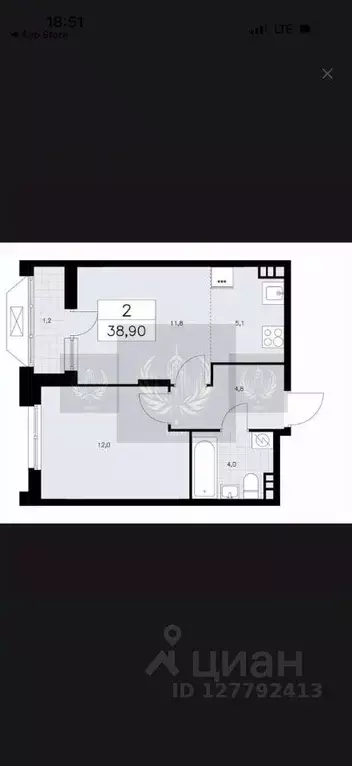 1-к кв. Москва Сосенское поселение, просп. Куприна, 7к1 (37.7 м) - Фото 1
