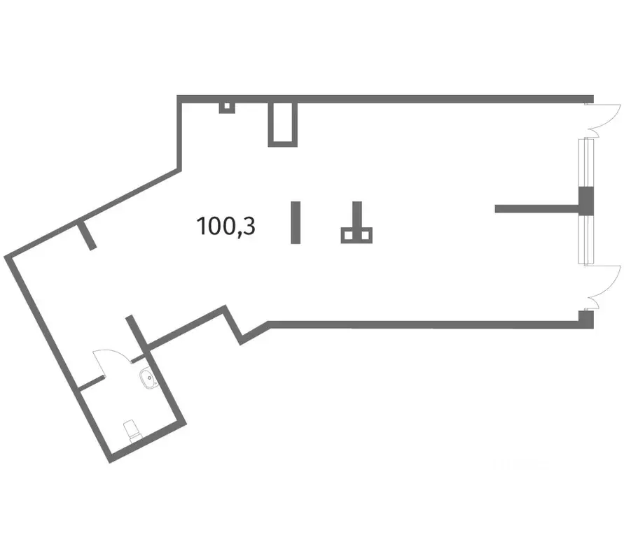 Помещение свободного назначения в Санкт-Петербург Белоостровская ул., ... - Фото 2