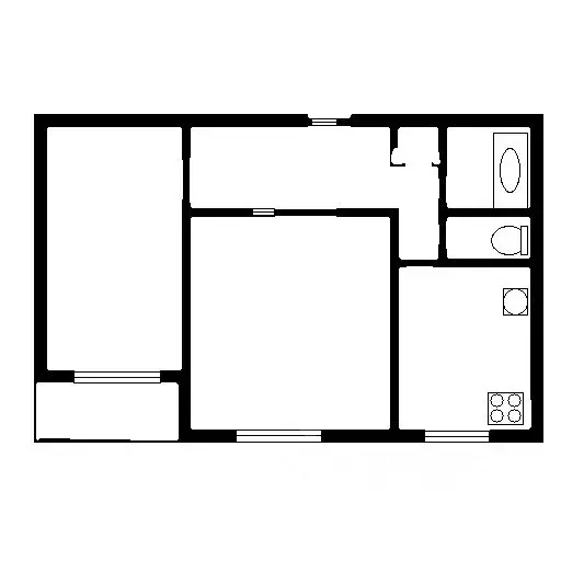 2-к кв. Москва Кастанаевская ул., 56 (55.0 м) - Фото 1